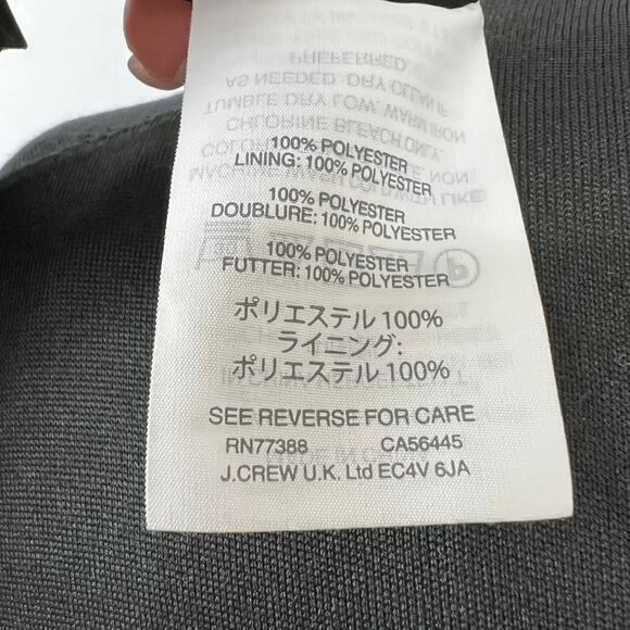 J. Crew H2213 Women's Black Velvet Ruffled Going Out Cami Tank Top Size 00 - Picture 7 of 7